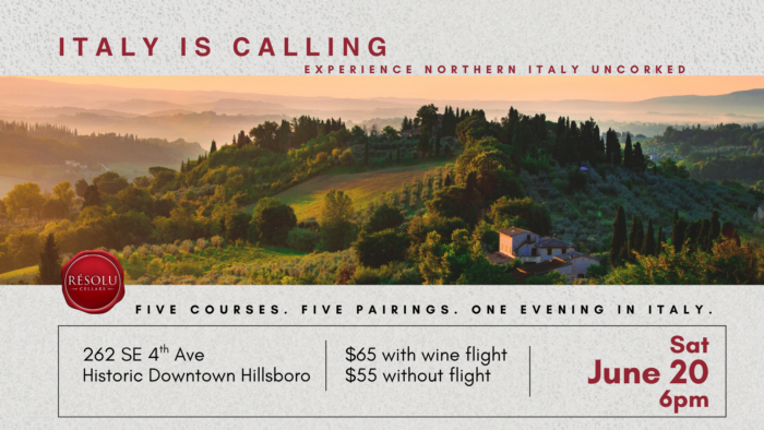 Italy Uncorked Small Plate Pairing